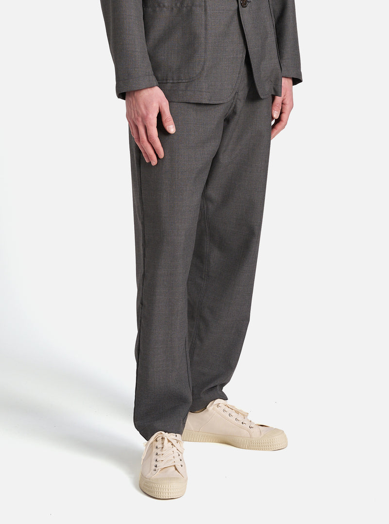Grey Marl Tropical Suiting Military Chino
