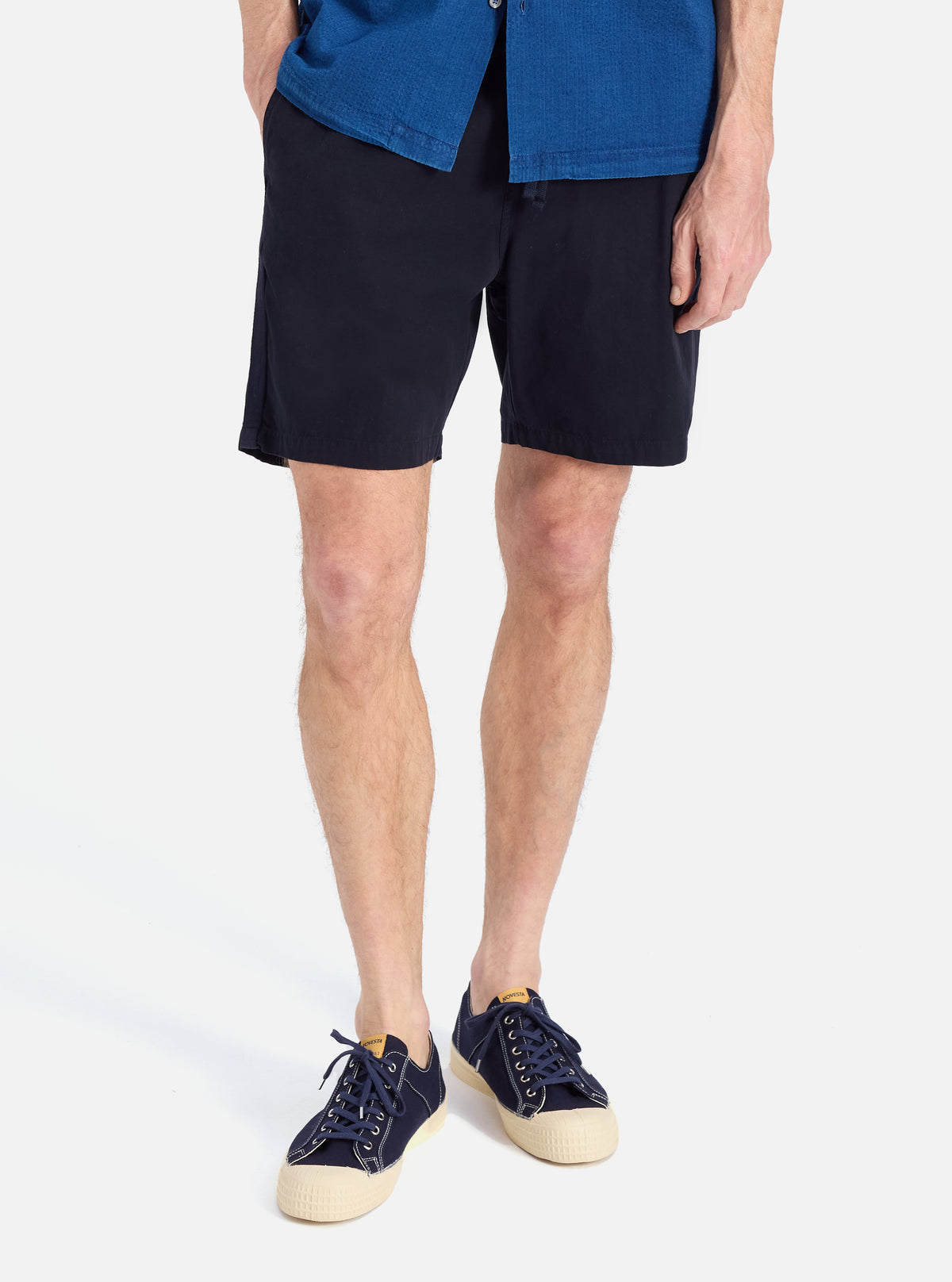 Navy Summer Canvas Beach Short