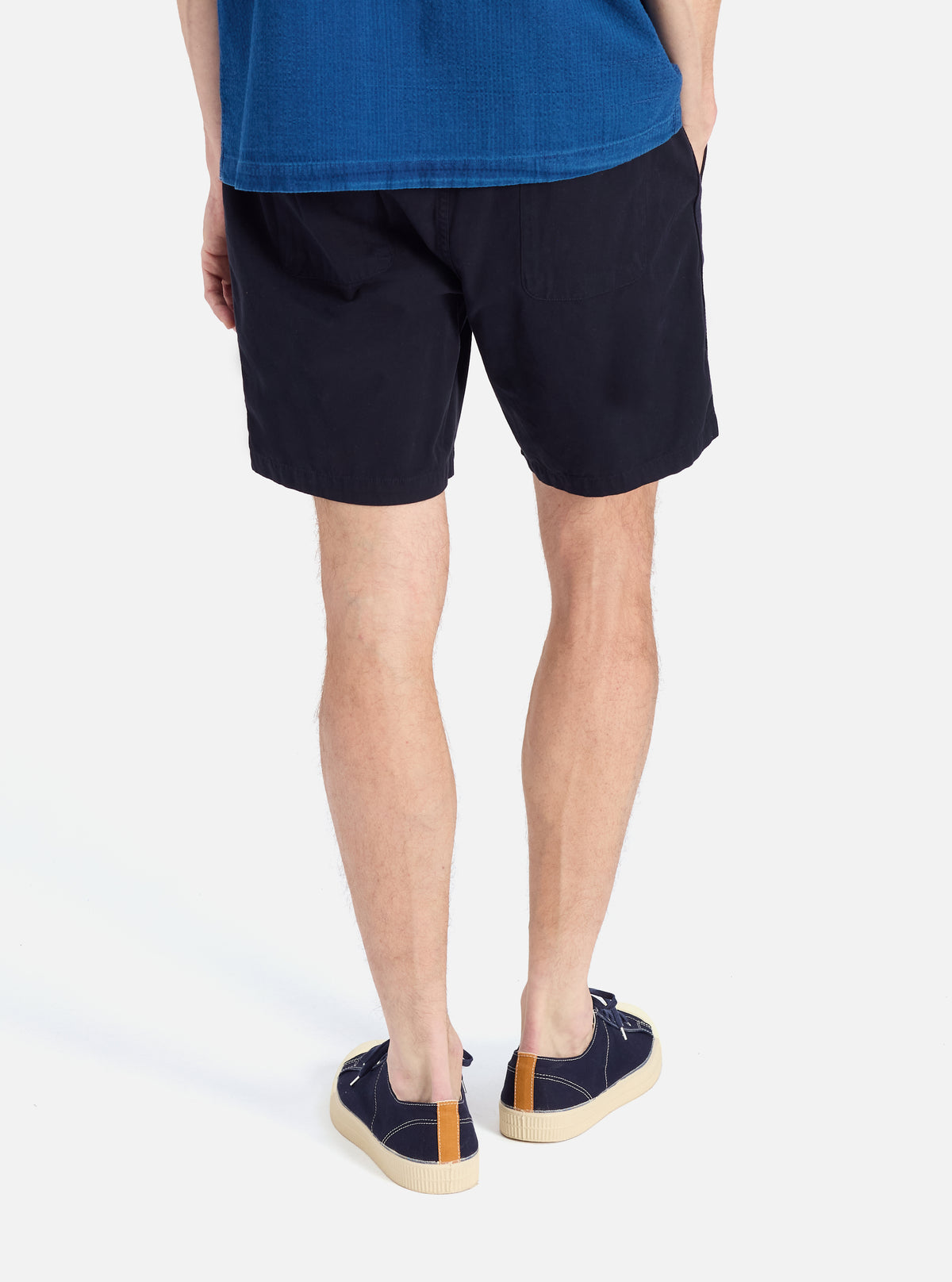 Navy Summer Canvas Beach Short