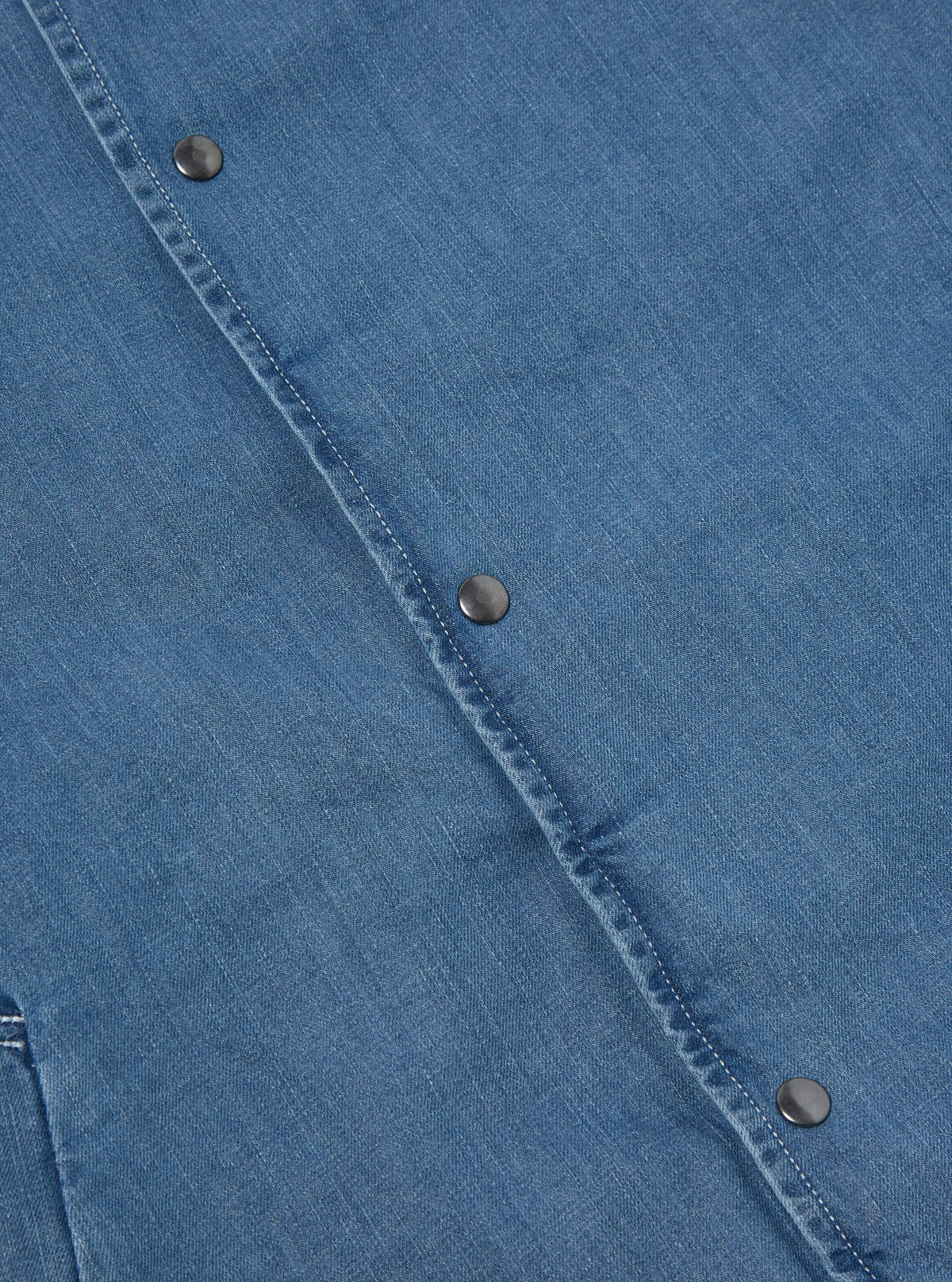 Washed Indigo 8oz Organic Denim Head Coach Jacket