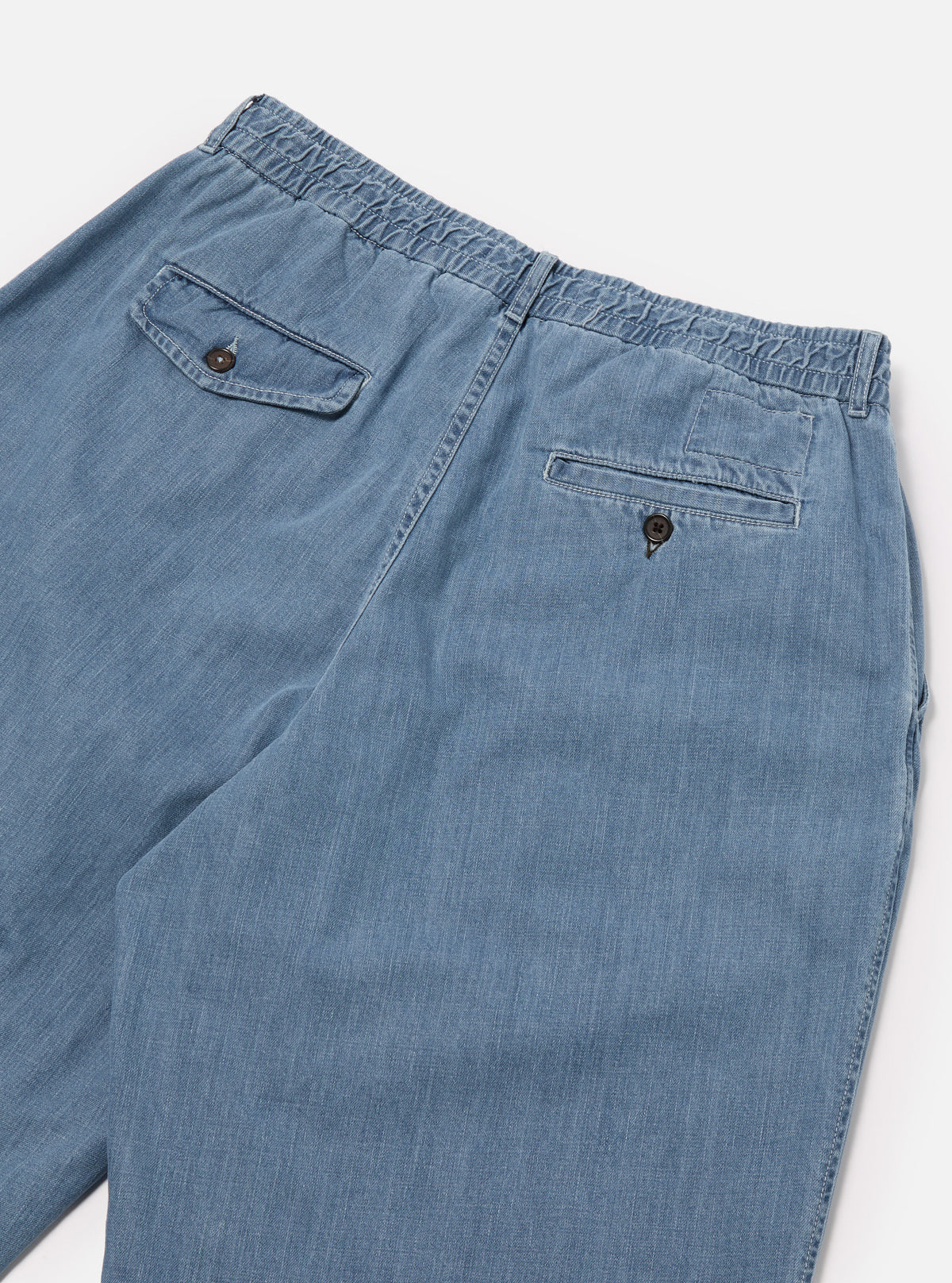 Washed Indigo 8oz Organic Denim Oxford Pant
