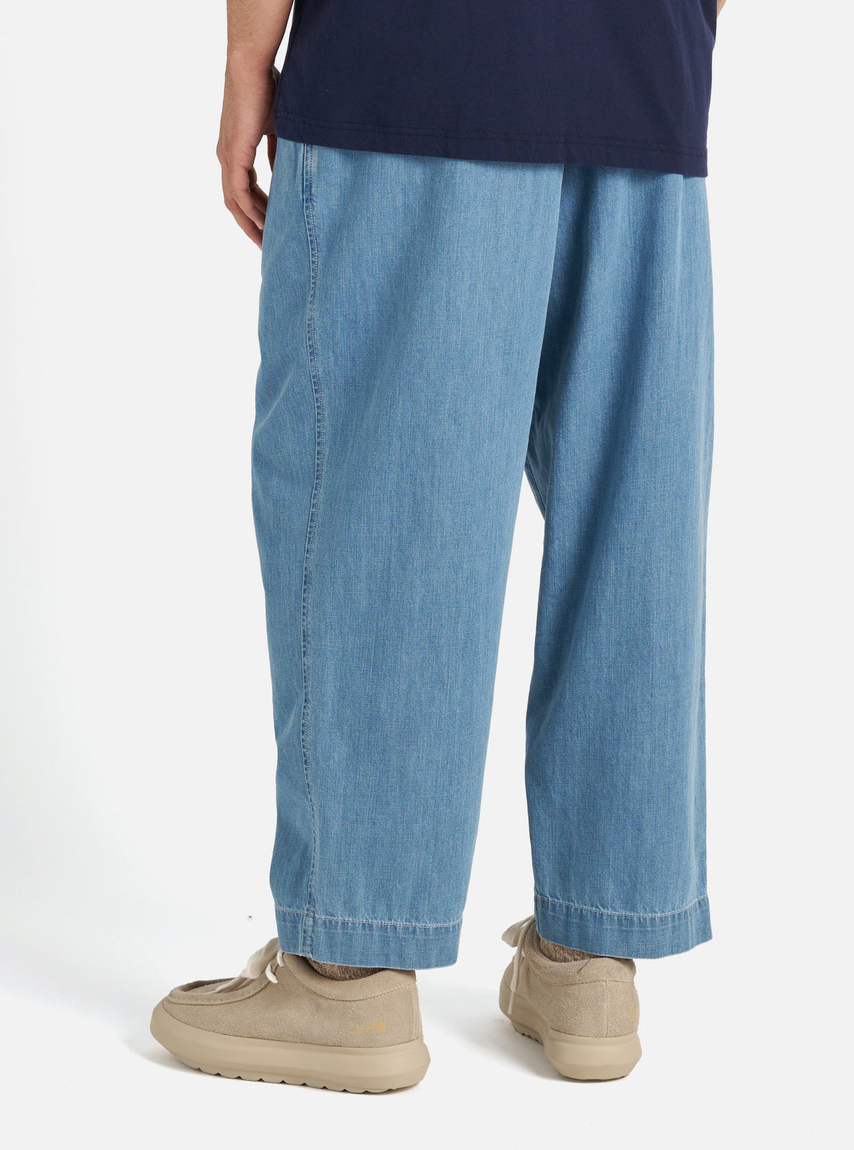 Washed Indigo 8oz Organic Denim Oxford Pant