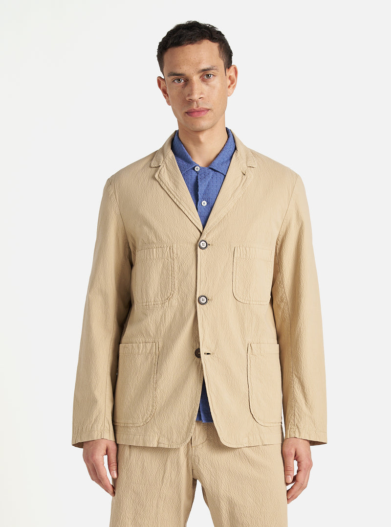 Sand Seersucker II Five Pocket Jacket