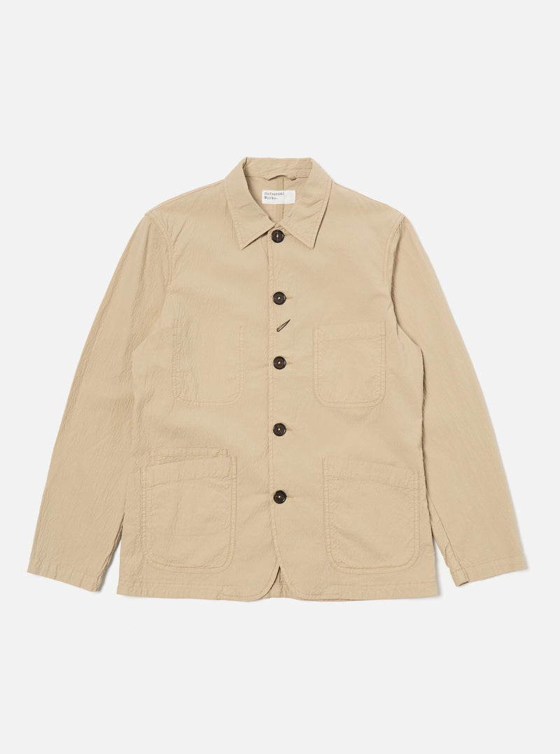 Sand Seersucker II Bakers Jacket