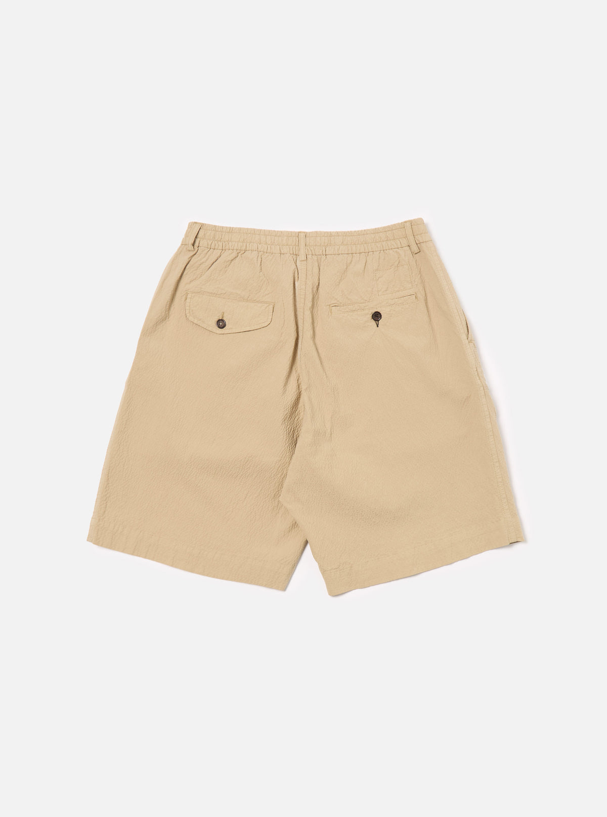 Sand Seersucker II Pleated Track Short