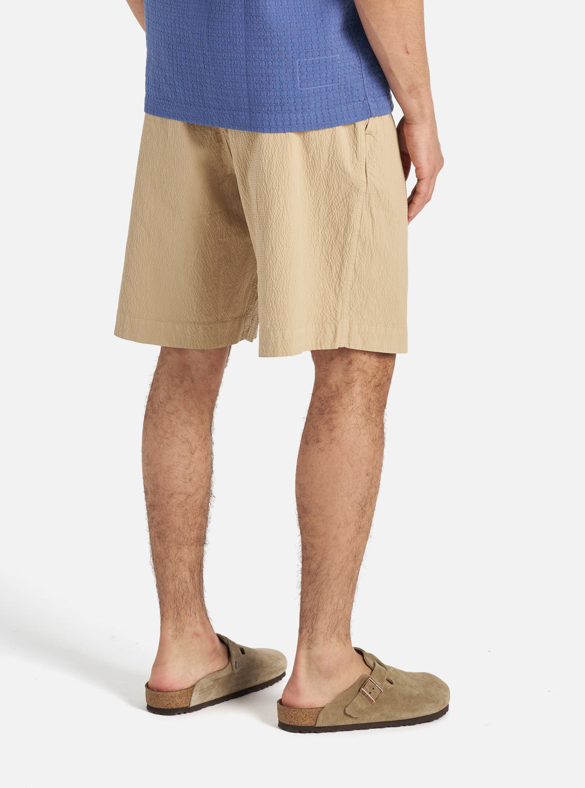 Sand Seersucker II Pleated Track Short