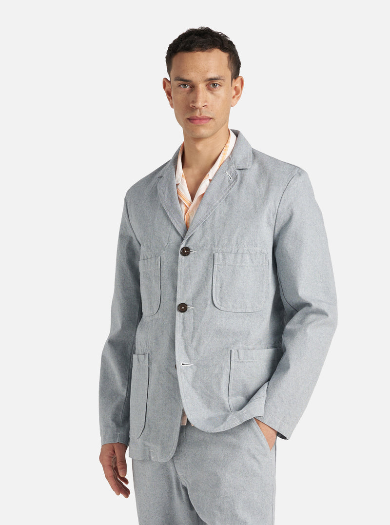 Indigo Reworked Jean Cloth Five Pocket Jacket