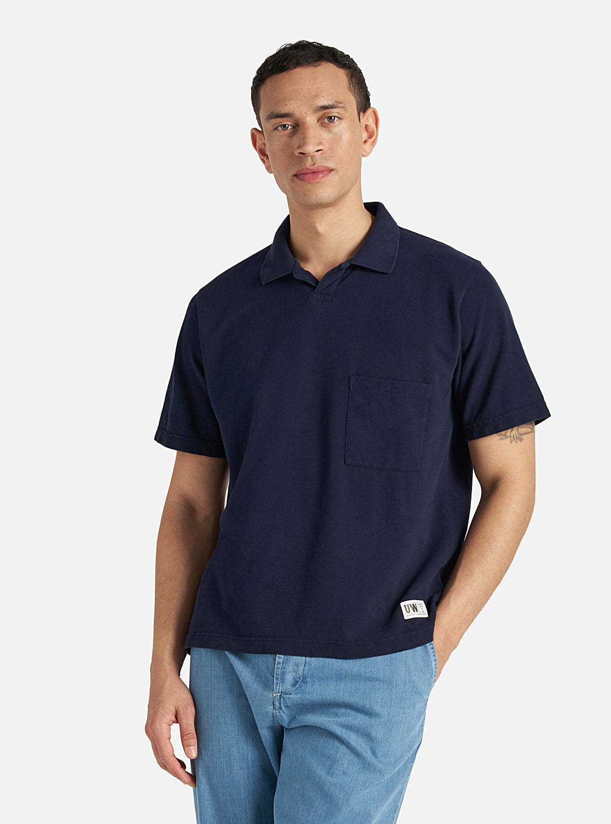 Bright Navy Piquet Vacation Polo