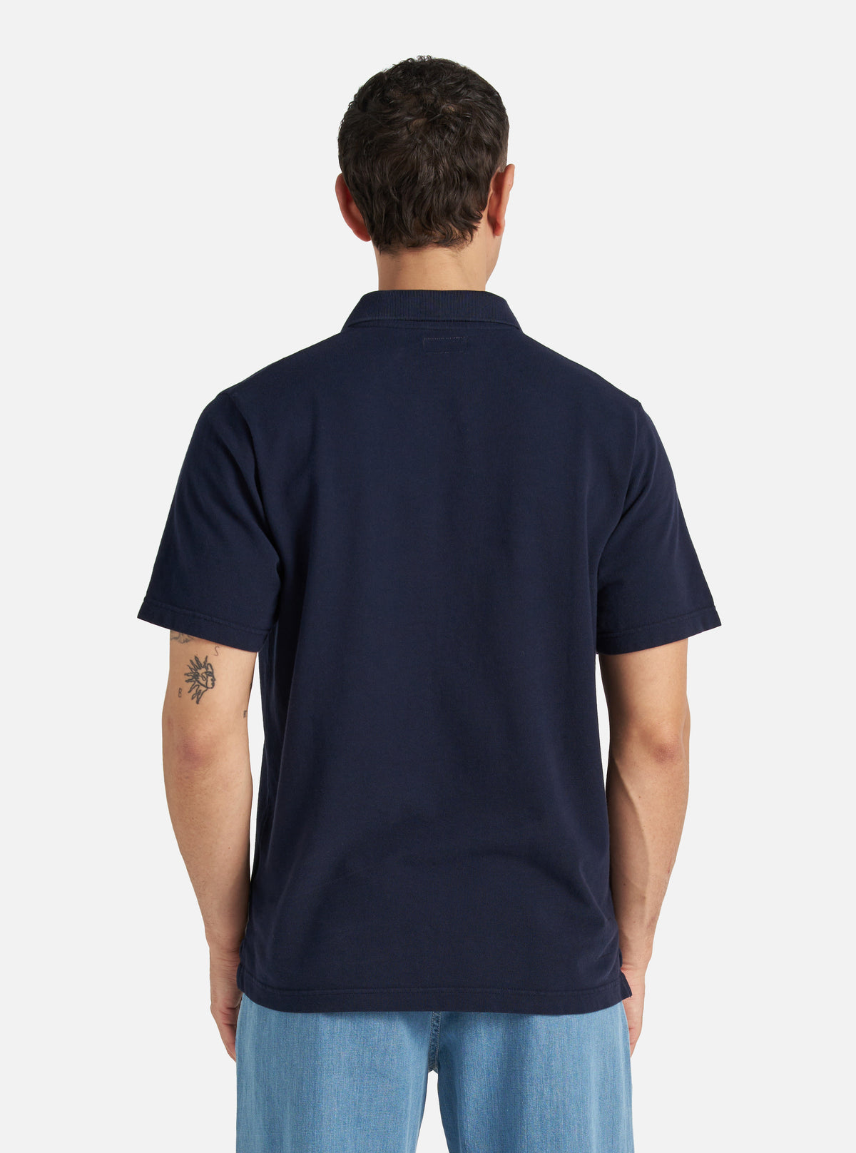 Bright Navy Piquet Vacation Polo