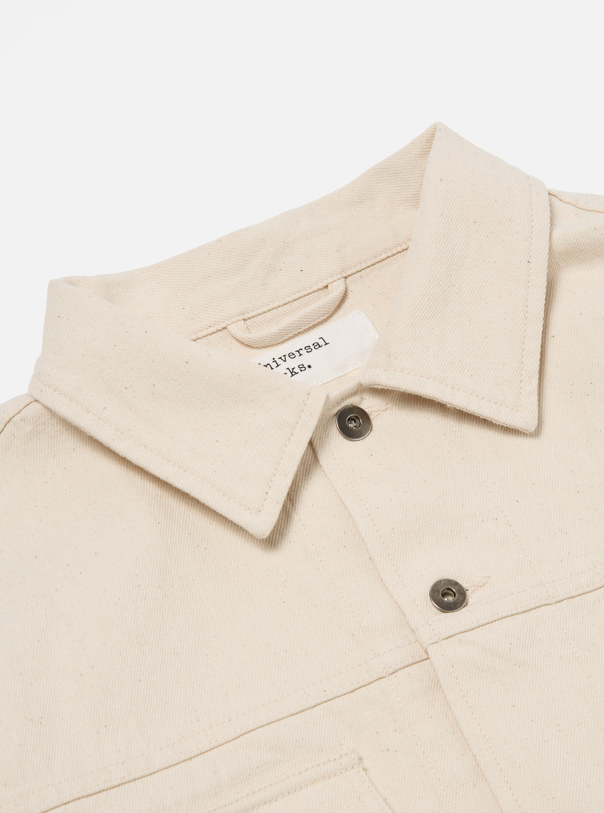 Ecru Recycled Cotton Trucker Jacket