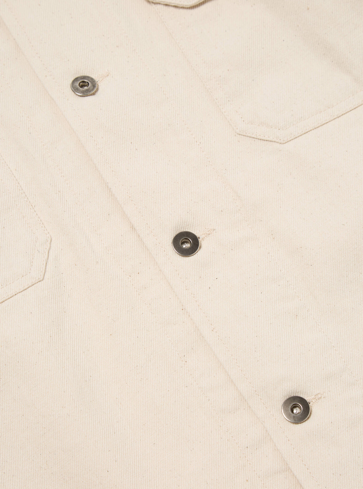 Ecru Recycled Cotton Trucker Jacket