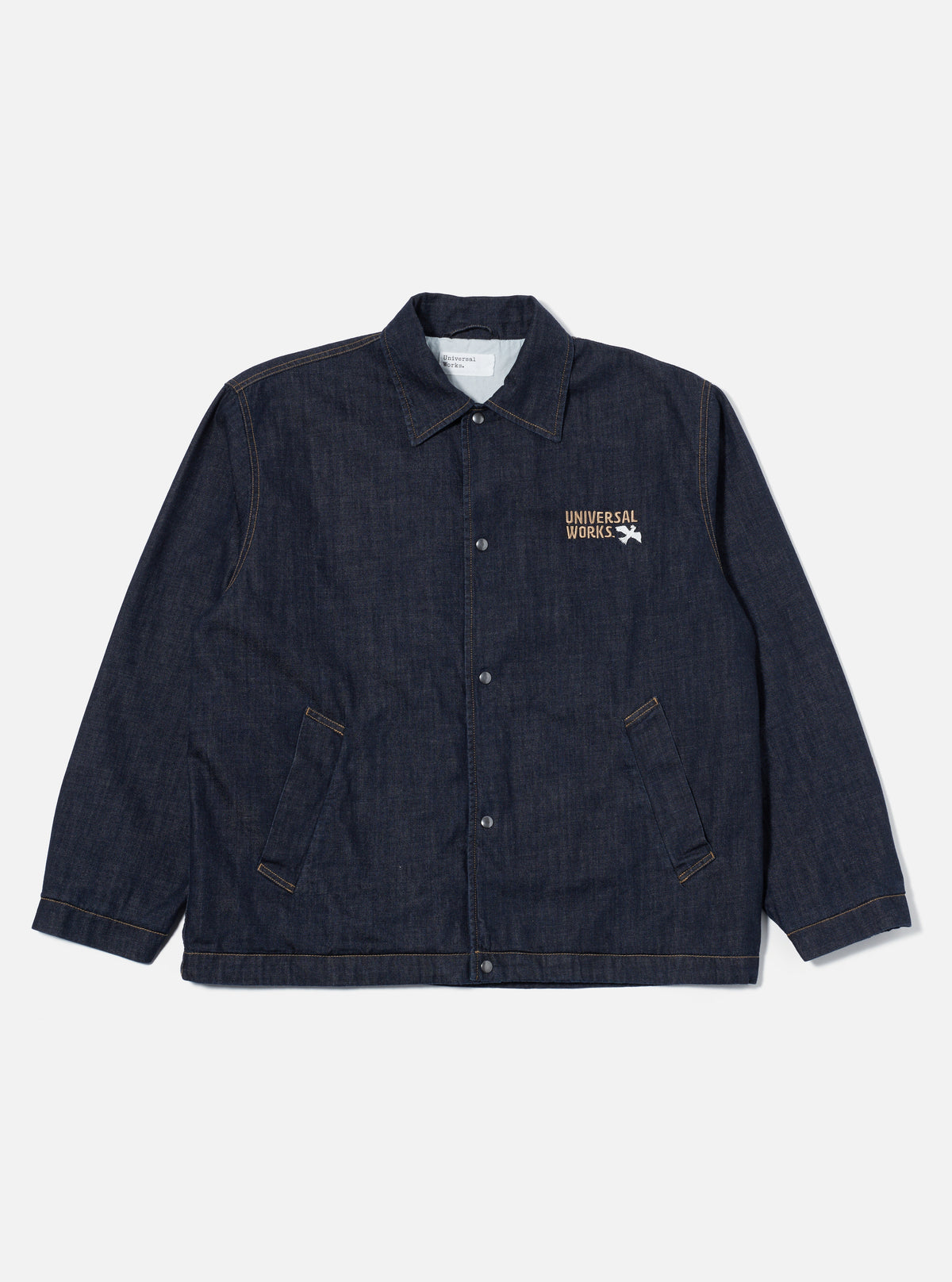Indigo 8oz Organic Denim Head Coach Jacket