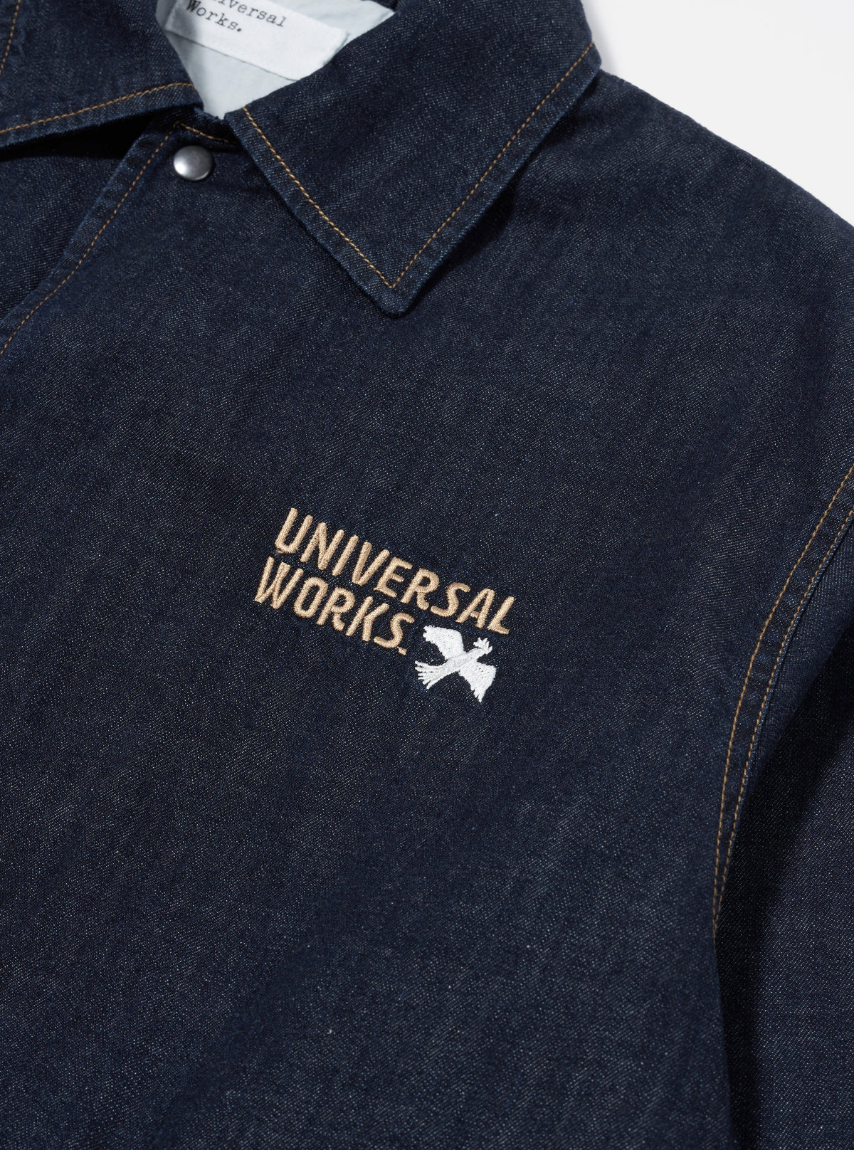 Indigo 8oz Organic Denim Head Coach Jacket