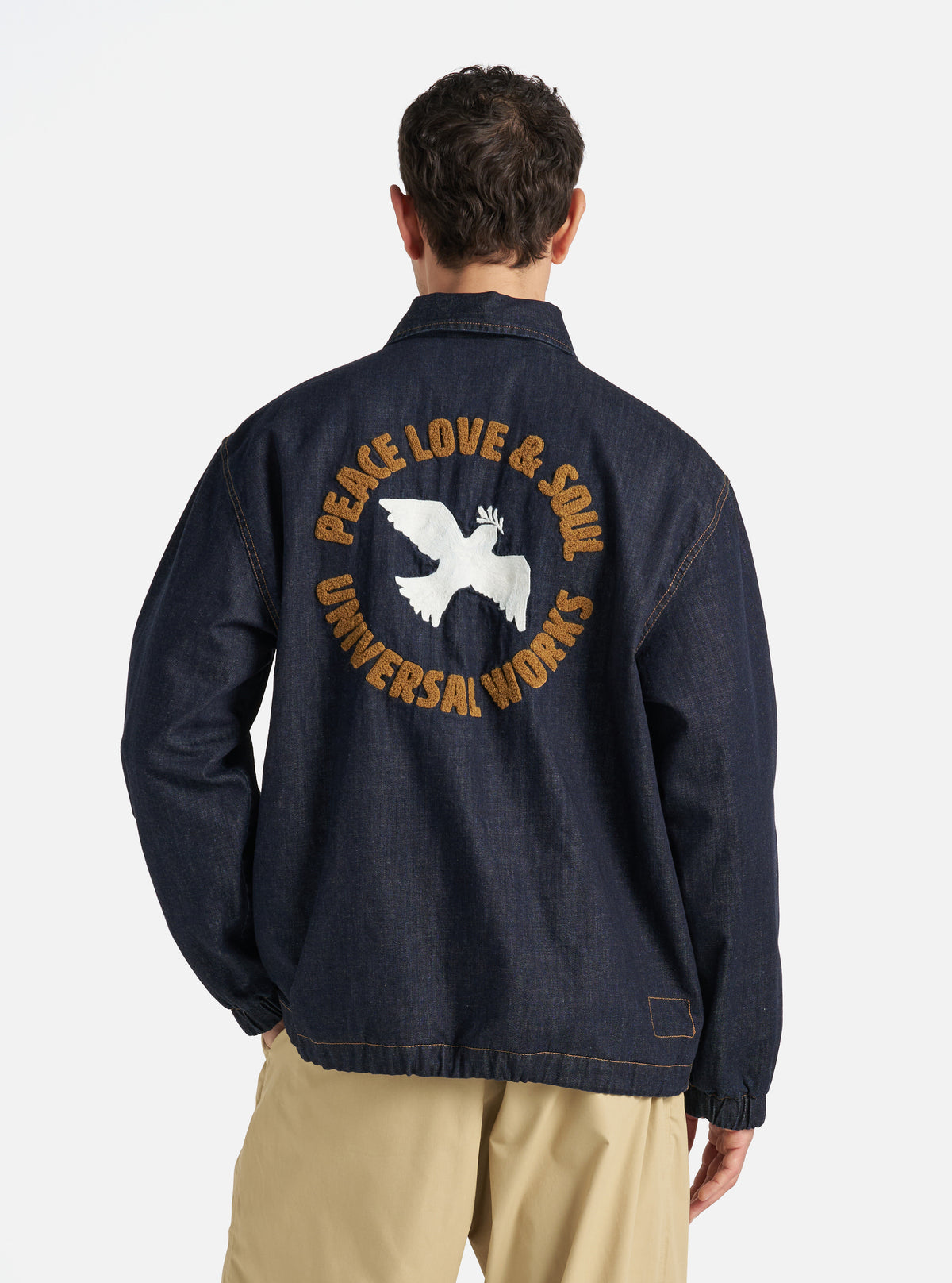 Indigo 8oz Organic Denim Head Coach Jacket
