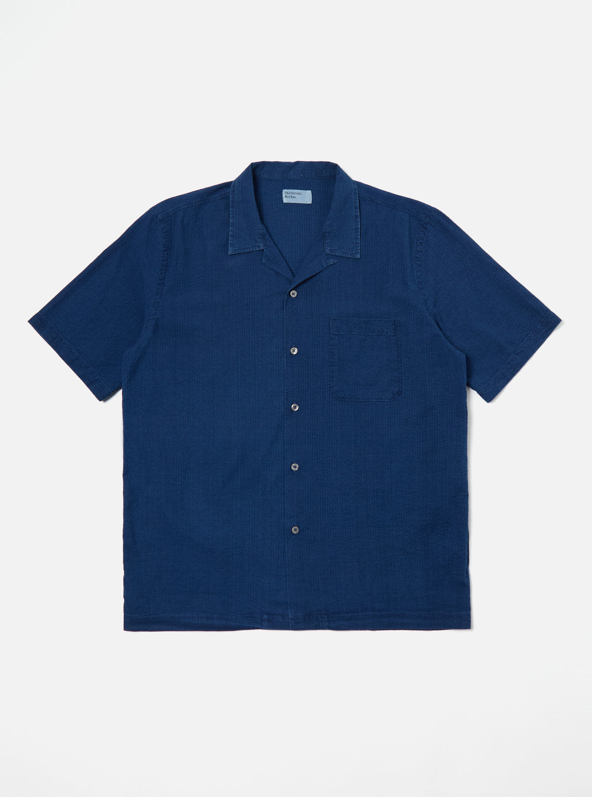 Washed Indigo Seersucker Road Shirt