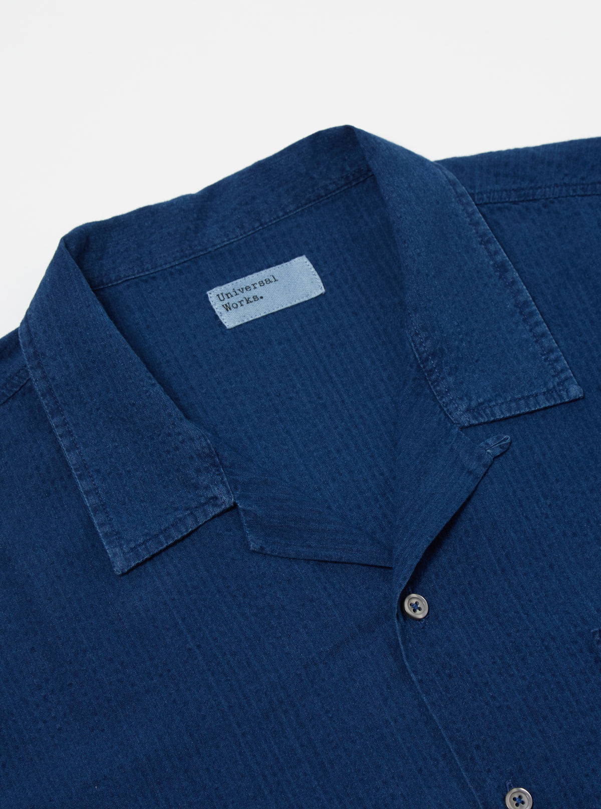 Washed Indigo Seersucker Road Shirt