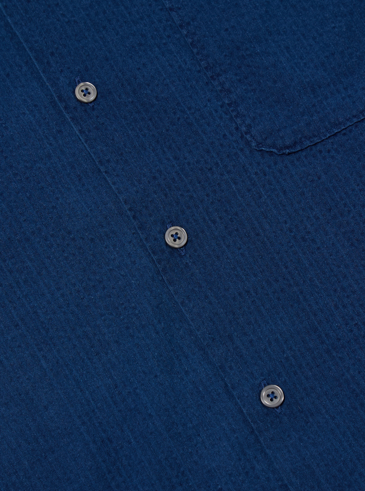 Washed Indigo Seersucker Road Shirt