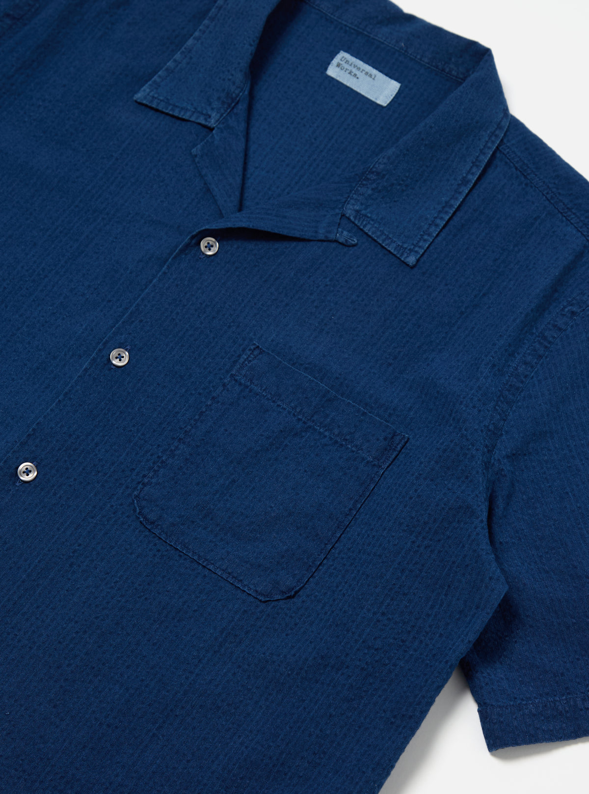 Washed Indigo Seersucker Road Shirt