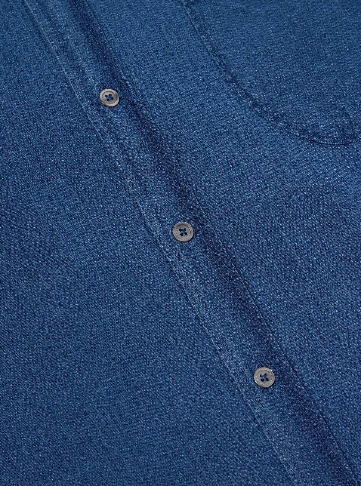 Washed Indigo Seersucker Lazy Day Shirt