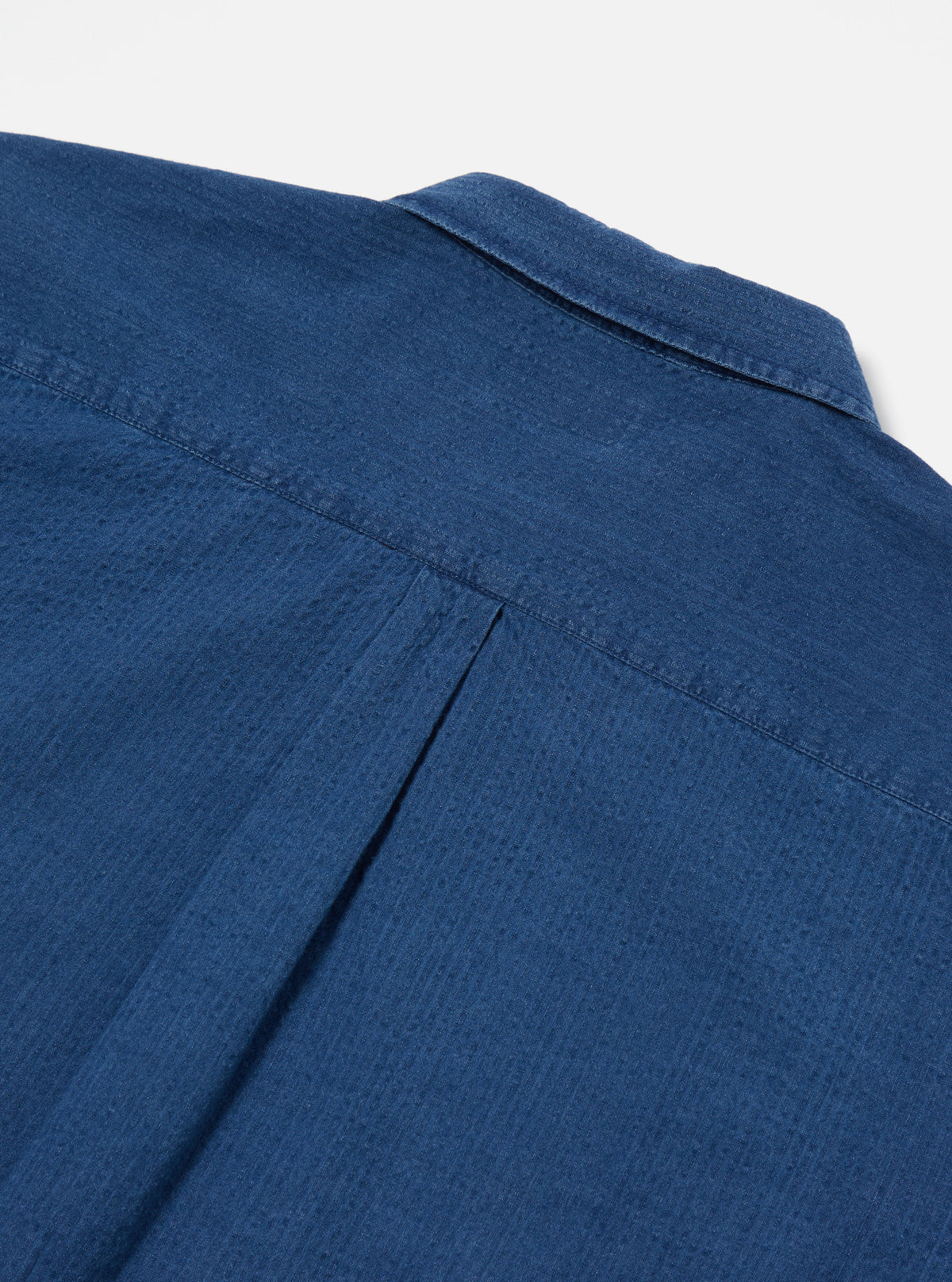 Washed Indigo Seersucker Lazy Day Shirt