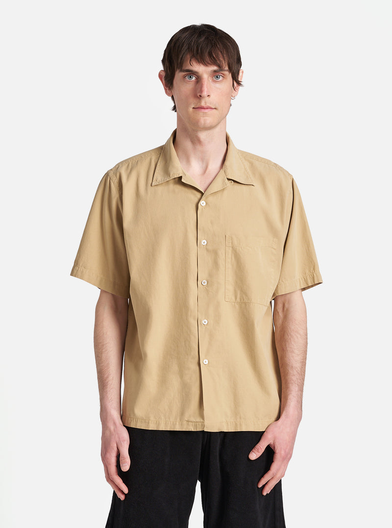 Dark Sand Gardenia Lycot Camp Shirt