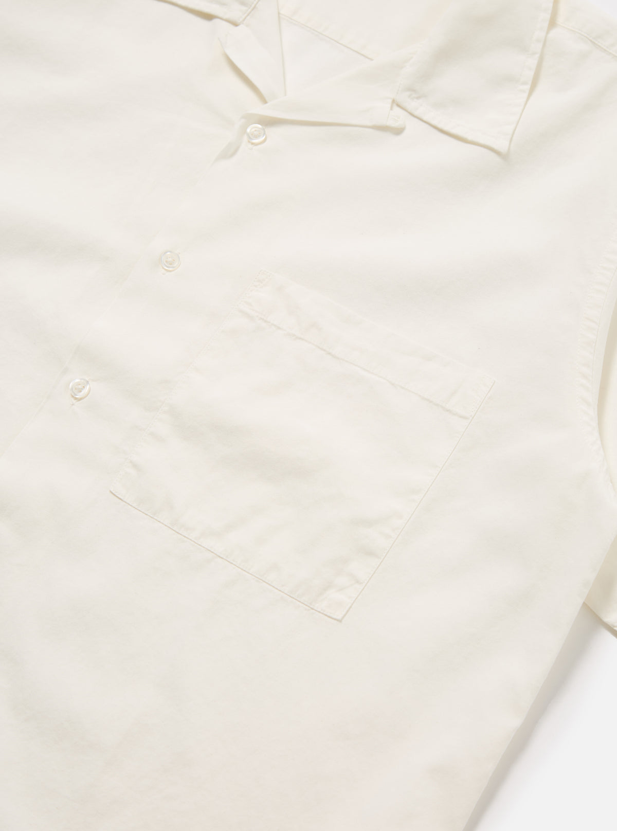 Ecru Gardenia Lycot Camp Shirt