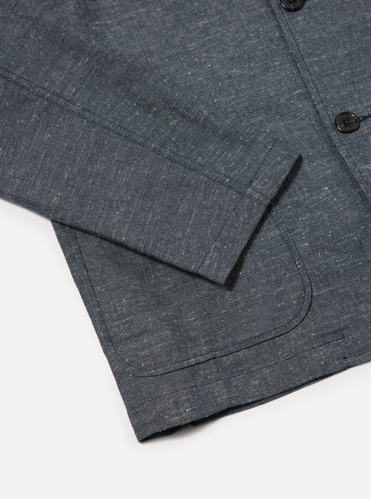 Denim Lord Cotton Linen Three Button Jacket