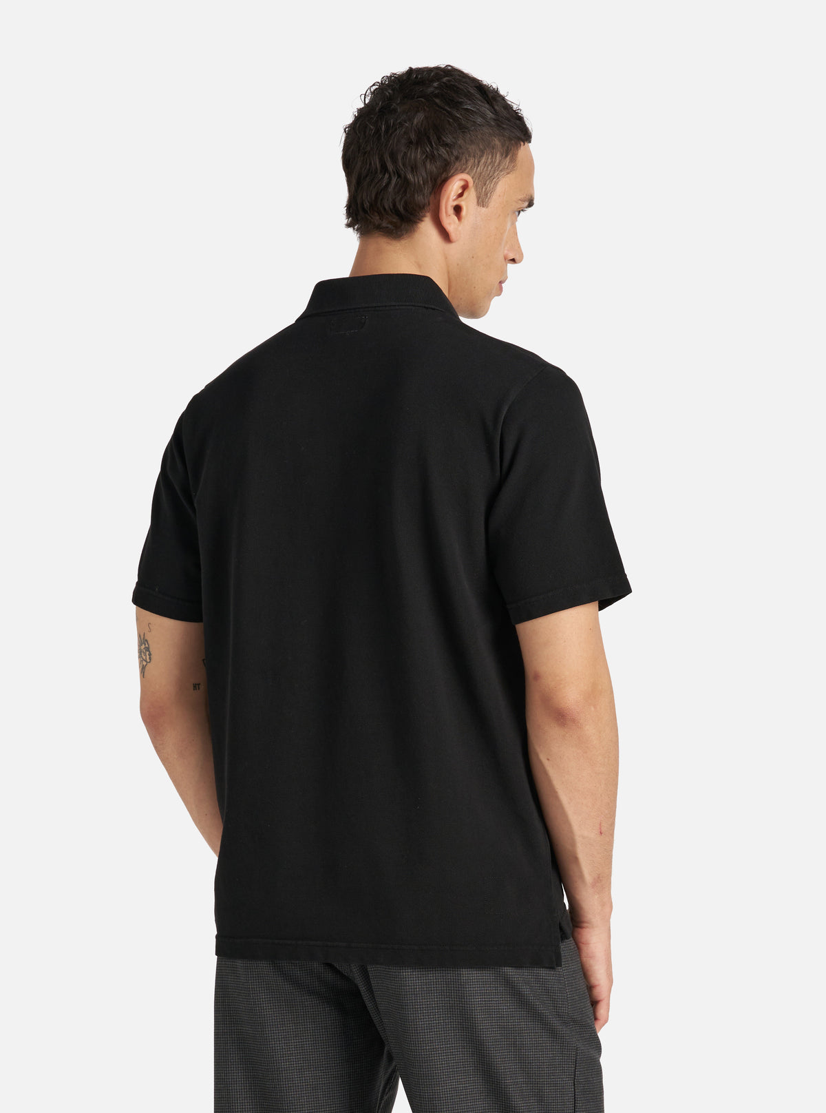 Black Piquet Vacation Polo