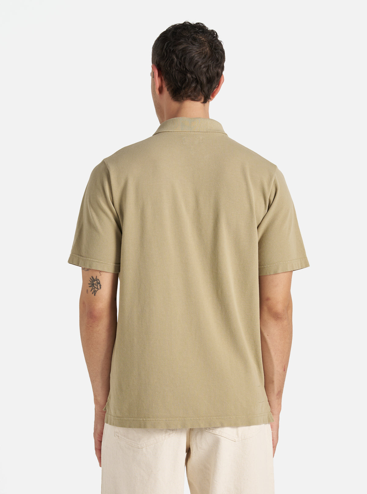 Pale Olive Piquet Vacation Polo