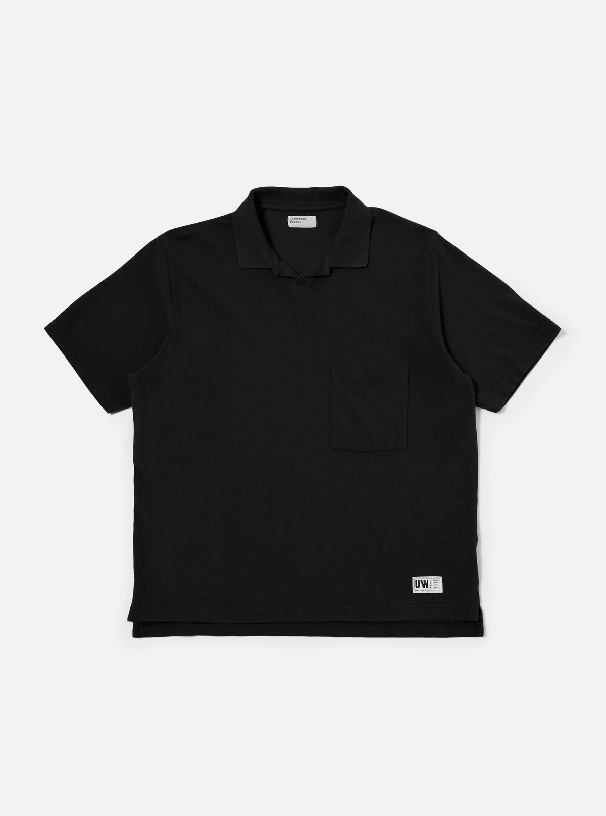 Black Piquet Vacation Polo