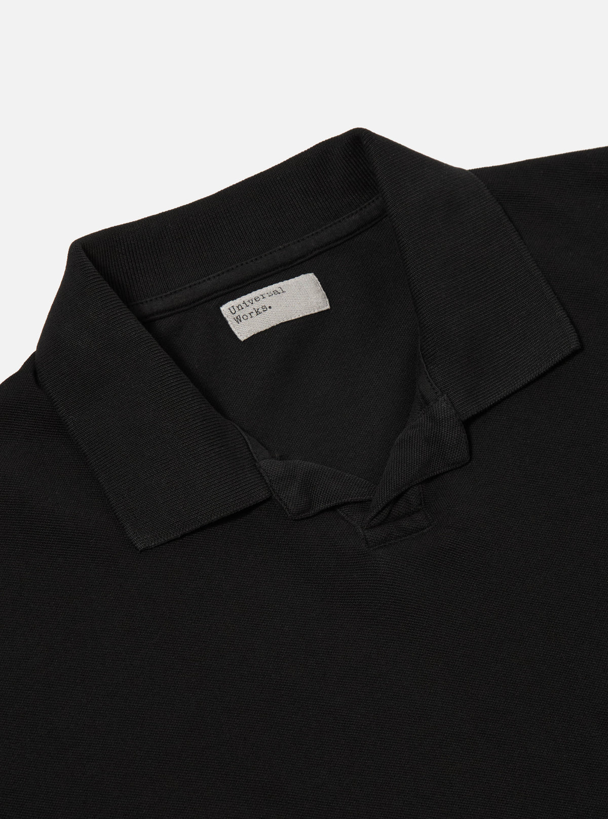 Black Piquet Vacation Polo