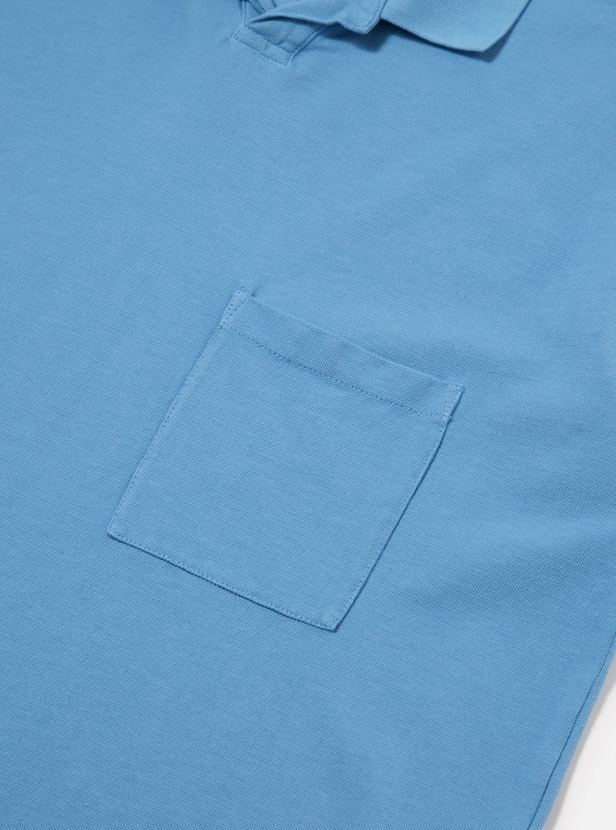 Summer Blue Piquet Vacation Polo