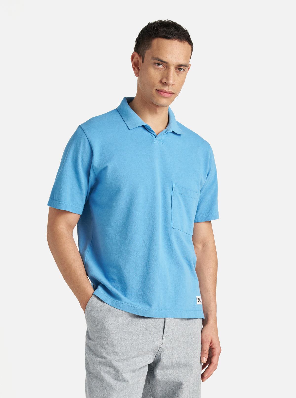 Summer Blue Piquet Vacation Polo