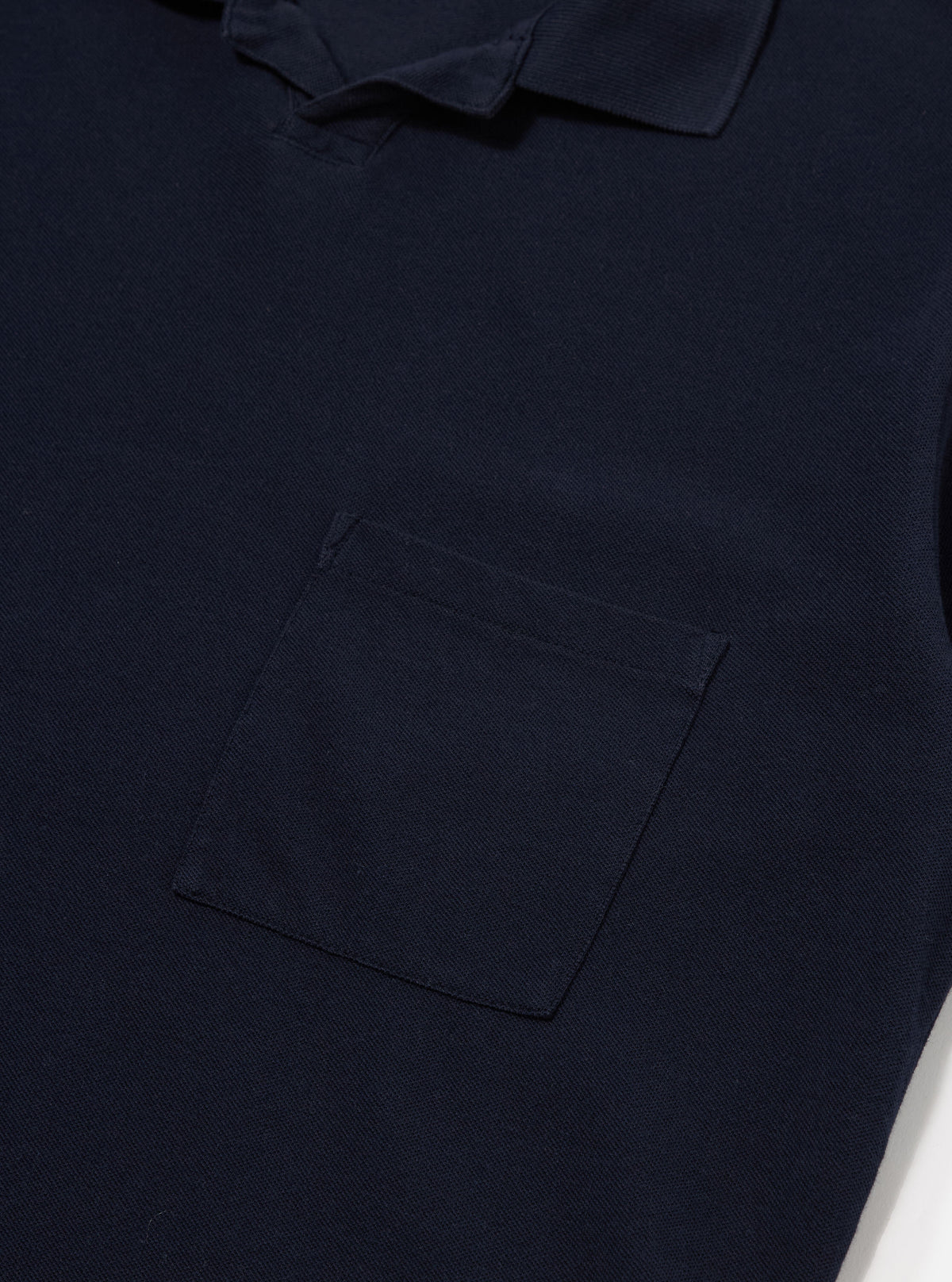 Bright Navy Piquet Vacation Polo