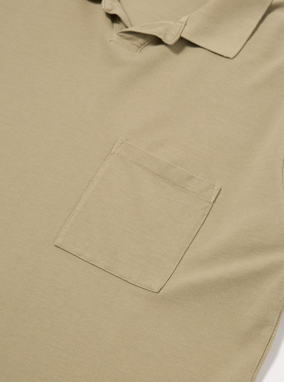 Pale Olive Piquet Vacation Polo