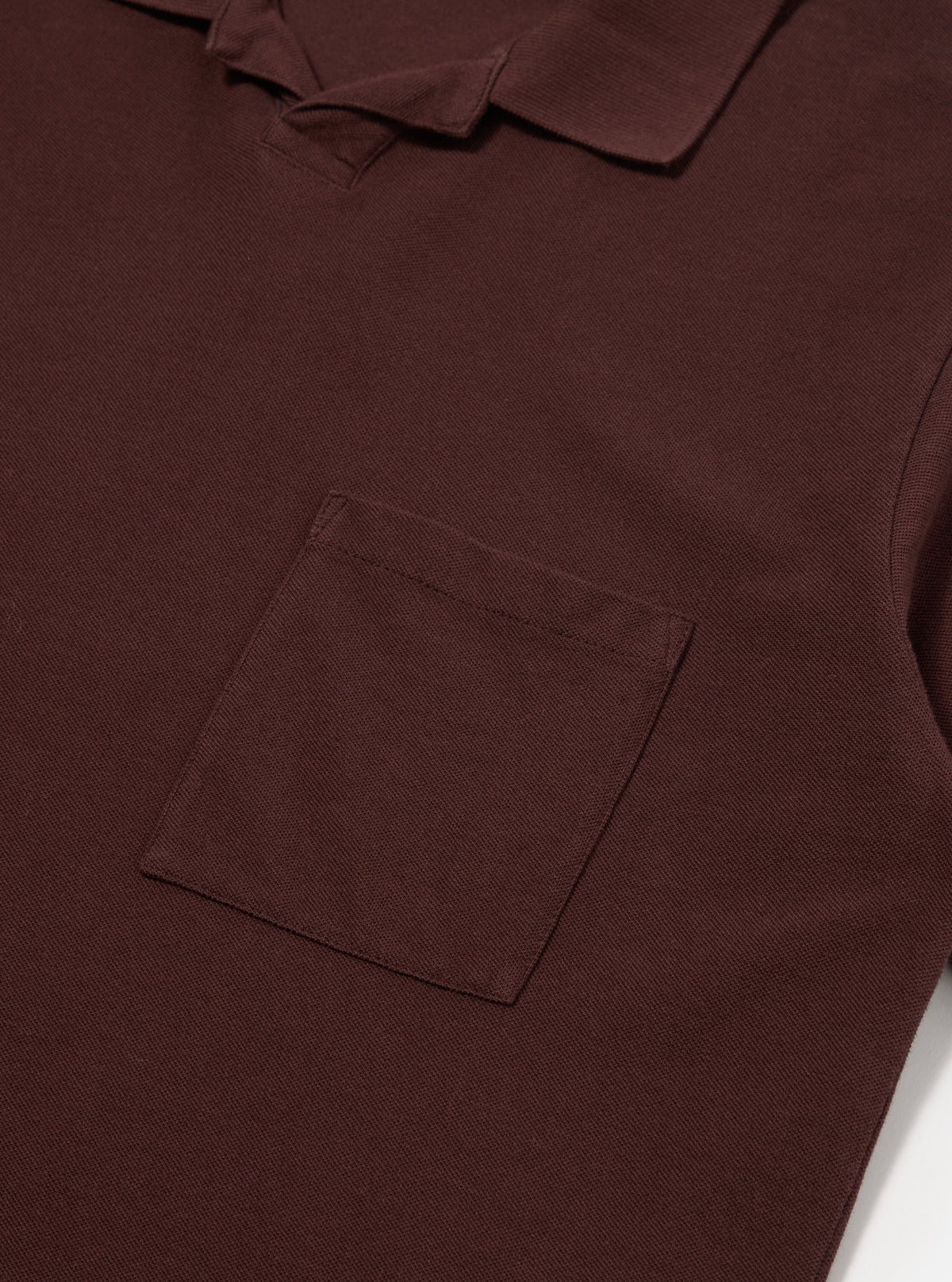 Rich Brown Piquet Vacation Polo