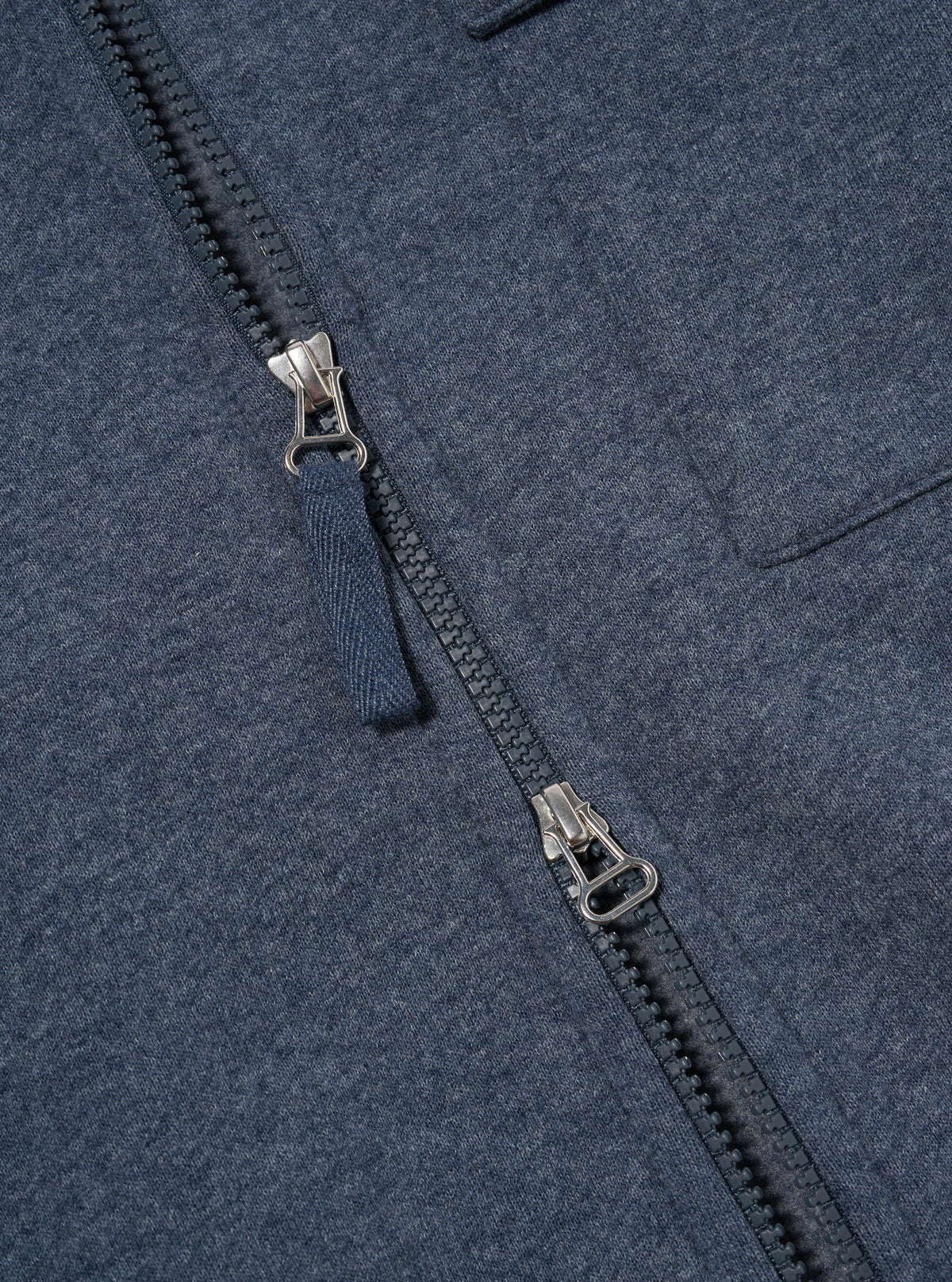 Navy Recycled Cotton Blend Jersey Tyler Jacket