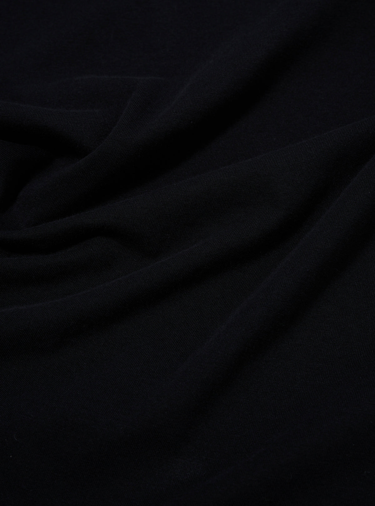 Black Organic Jersey Print Pocket Tee