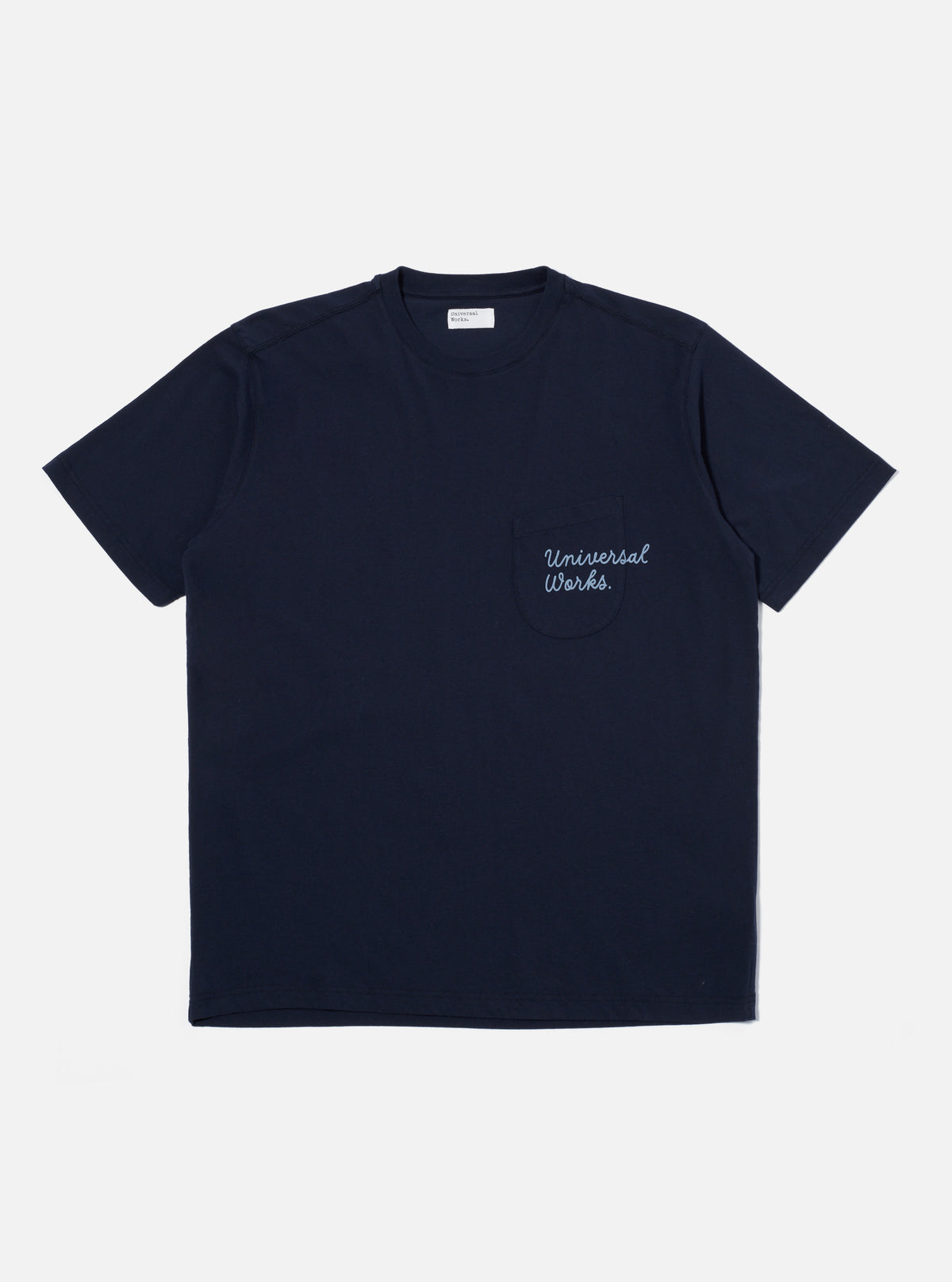 Bright Navy Organic Jersey Print Pocket Tee