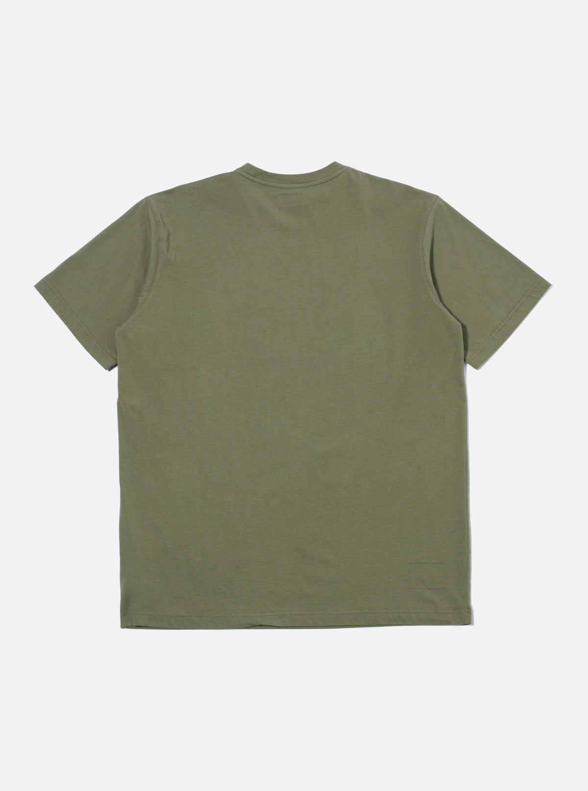Olive Organic Jersey Print Pocket Tee