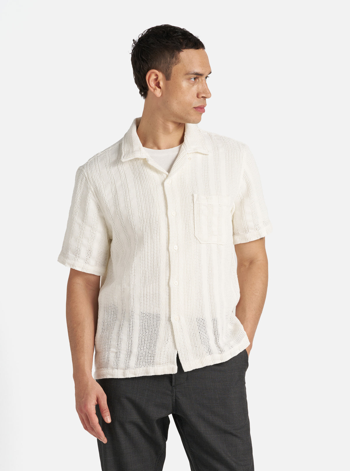 Ecru Reef Cotton Road Shirt