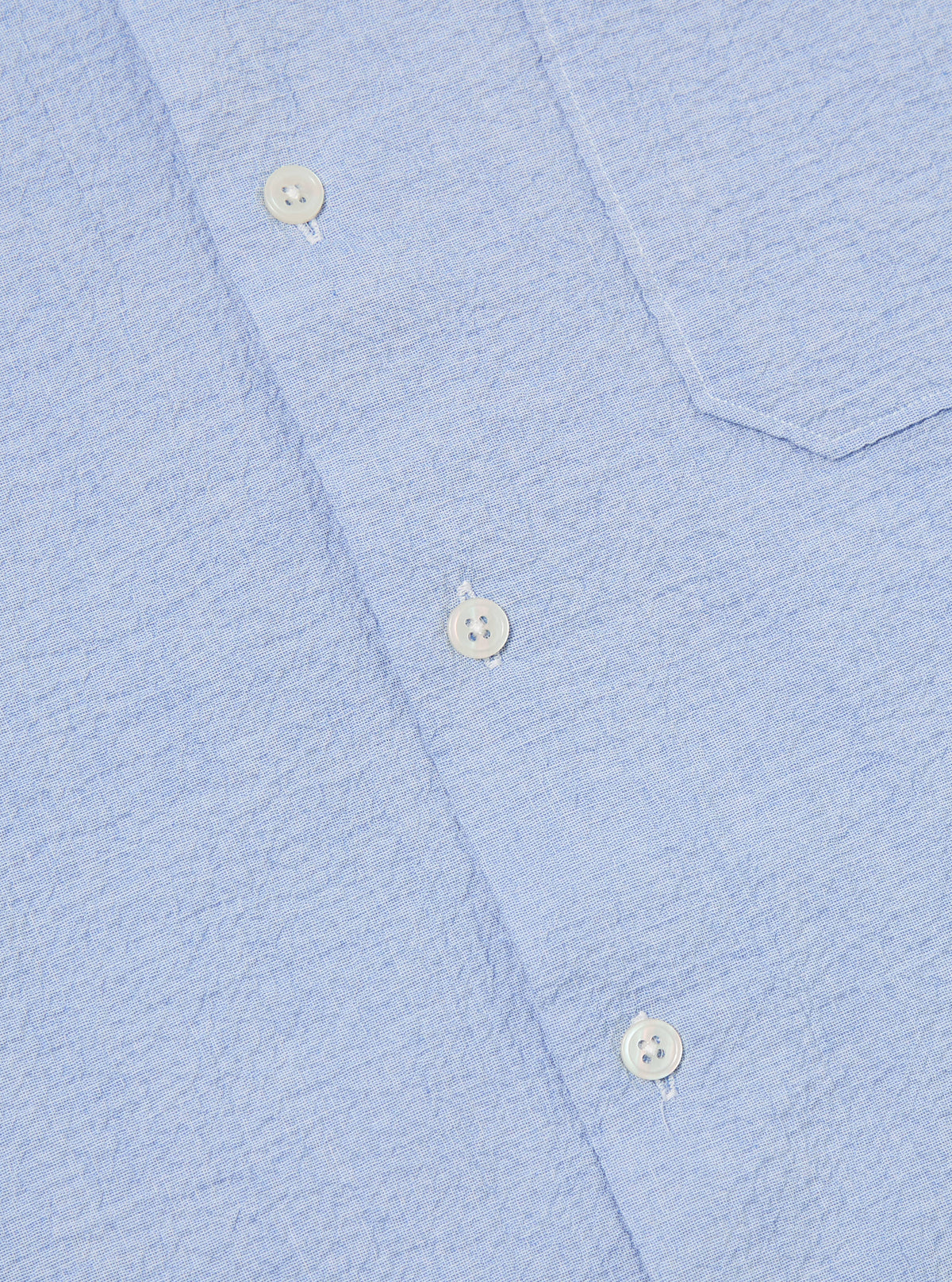 Pale Blue Seersucker Road Shirt
