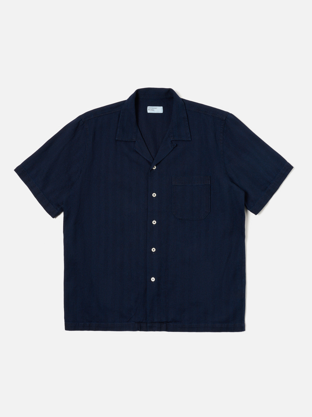 Indigo Herringbone Denim Road Shirt