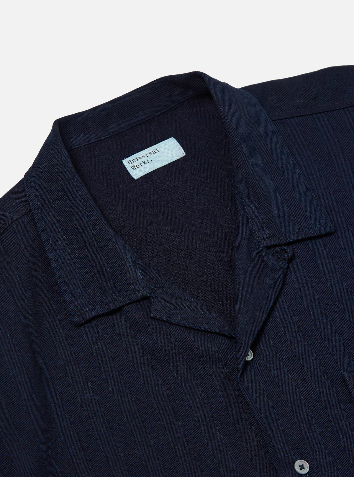 Indigo Herringbone Denim Road Shirt