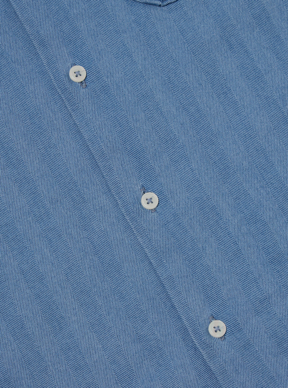 Washed Indigo Herringbone Denim Road Shirt