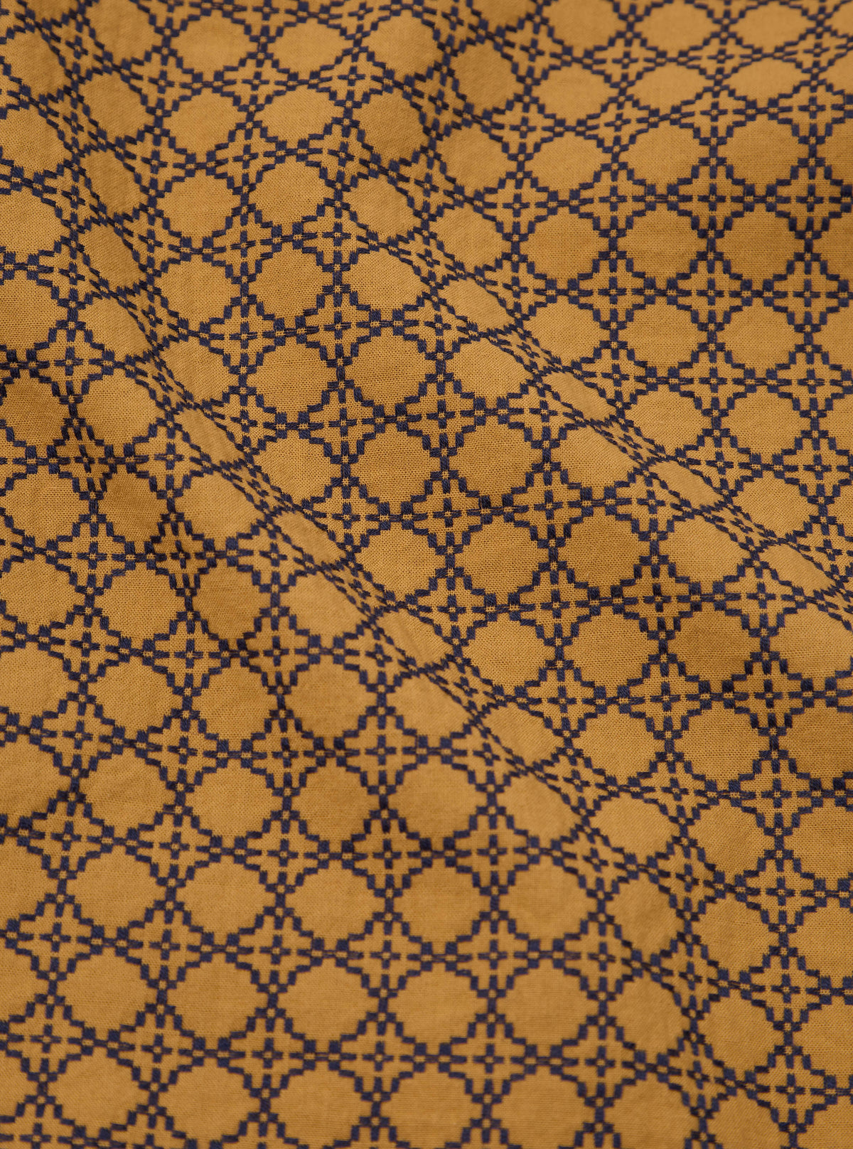 Gold/Navy Rhodes Cotton Road Shirt