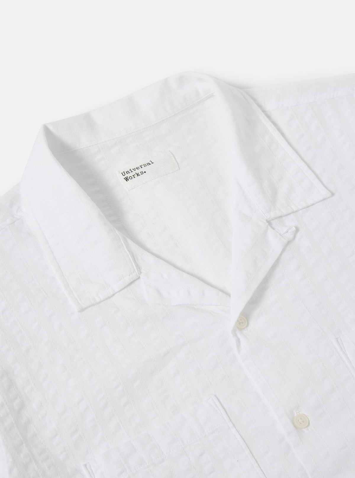 White Kos Self Stripe Sal Road Shirt