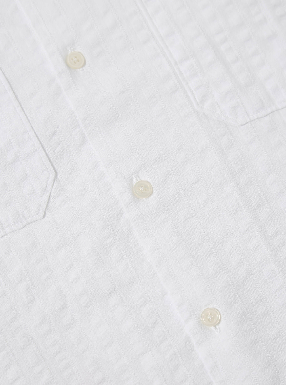 White Kos Self Stripe Sal Road Shirt