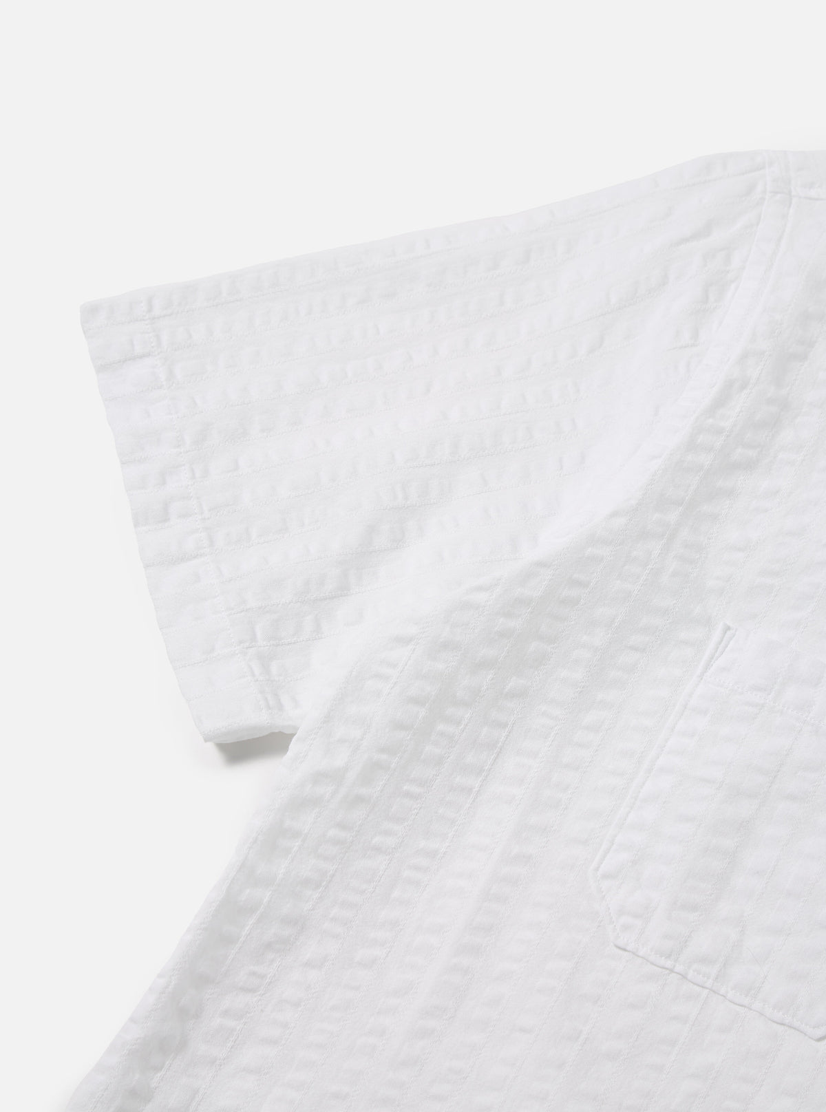 White Kos Self Stripe Sal Road Shirt