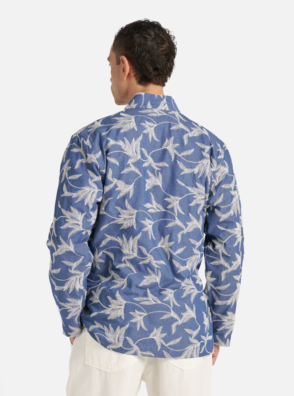 Indigo Summer Jungle Cotton Kyoto Work Jacket